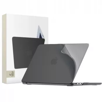 Tech-Protect Smartshell Custodia Rigida per MacBook Air 13 M2-M5 2023-2026, Nero Opaco