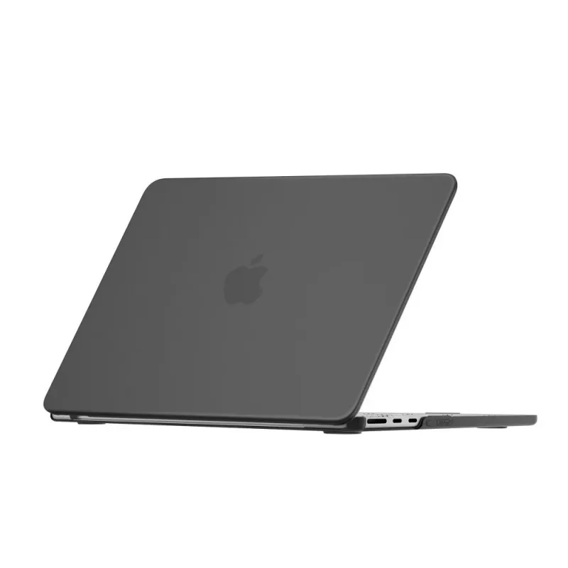 Tech-Protect Smartshell Custodia Rigida per MacBook Air 13 M2-M5 2023-2026, Nero Opaco