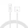 Tech-Protect MMC01 UltraBoost Cavo Magnetico MacBook USB-C a MagSafe 3 140W 200cm Bianco