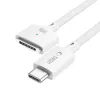 Tech-Protect MMC01 UltraBoost Cavo Magnetico MacBook USB-C a MagSafe 3 140W 200cm Bianco
