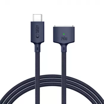 Tech-Protect MMC01 UltraBoost Cavo Magnetico MacBook USB-C a MagSafe 3 140W 2m Blu Mezzanotte