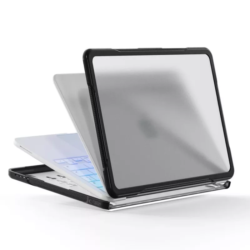Tech-Protect Velar MacBook Neo 13 2026 Custodia Rigida Nero/Trasparente Opaco