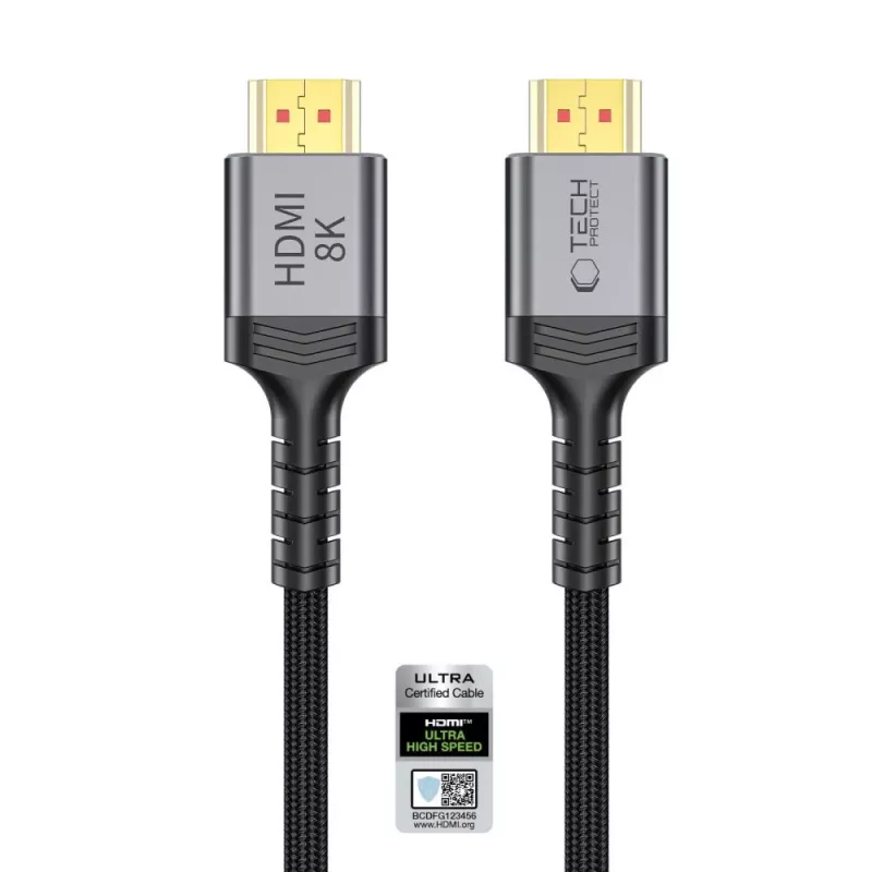 Tech-Protect UltraBoost Cavo HDMI 2.1 4K 120Hz / 8K 60Hz 3m Nero