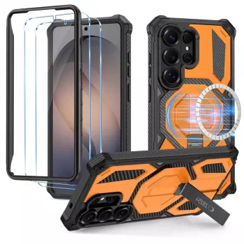 TECH-PROTECT MAGBLAST MAGSAFE + GLASS 2-PACK GALAXY S26 ULTRA NERO/ARANCIONE