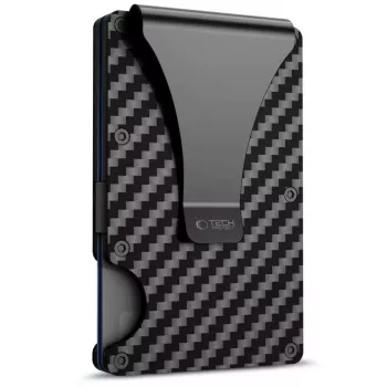 TECH-PROTECT THORN portacarte RFID nero carbonio