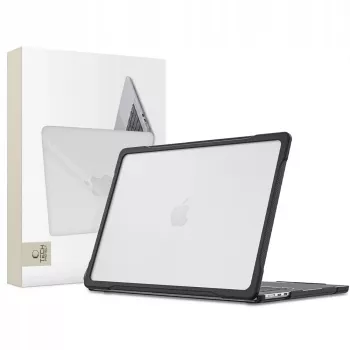 Tech-Protect Velar custodia rigida per MacBook Air 13 M2-M5 2023-2026 nero/trasparente opaco