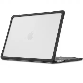 Tech-Protect Velar custodia rigida per MacBook Air 15 M2-M5 2023-2026 nero/trasparente opaco