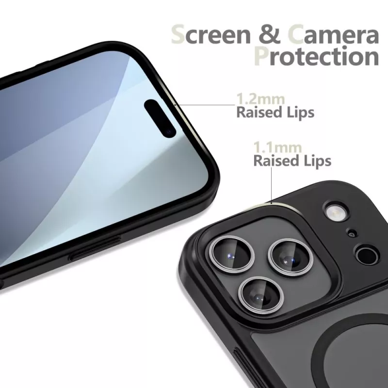 TECH-PROTECT MAGMAT XT 4-SET MAGSAFE IPHONE 17 PRO MAX NERO OPACO