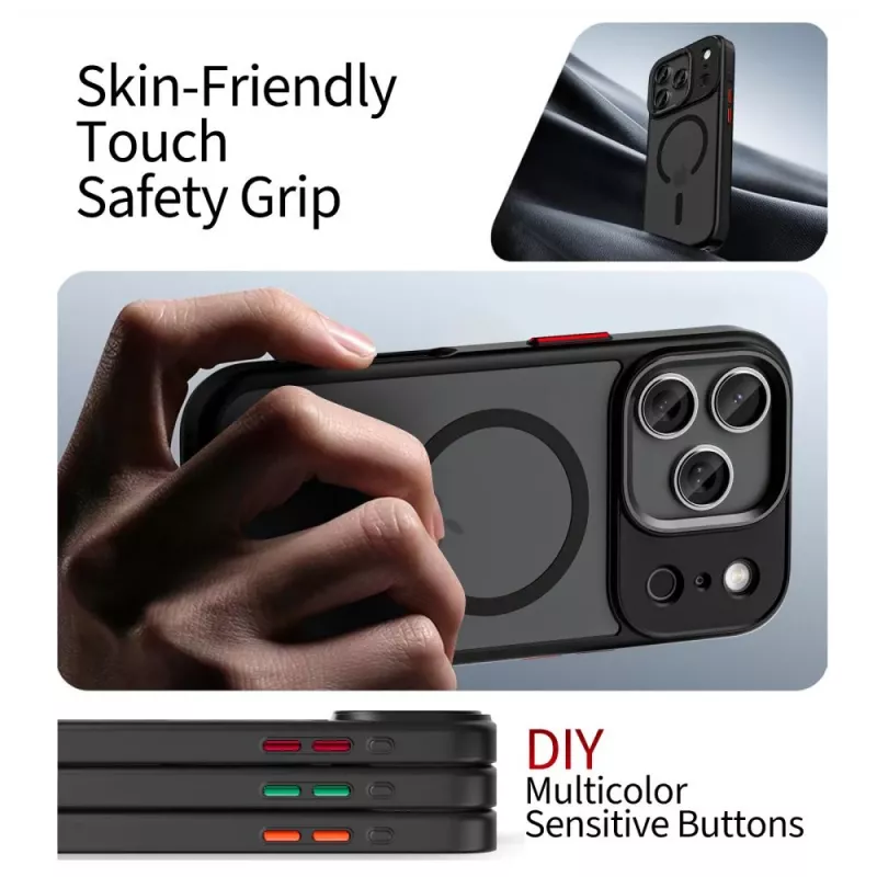 TECH-PROTECT MAGMAT XT 4-SET MAGSAFE IPHONE 17 PRO MAX NERO OPACO
