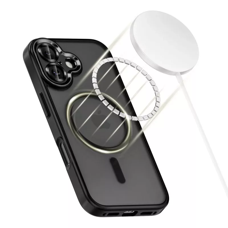 Tech-Protect Magcam custodia MagSafe per iPhone 17 nero opaco