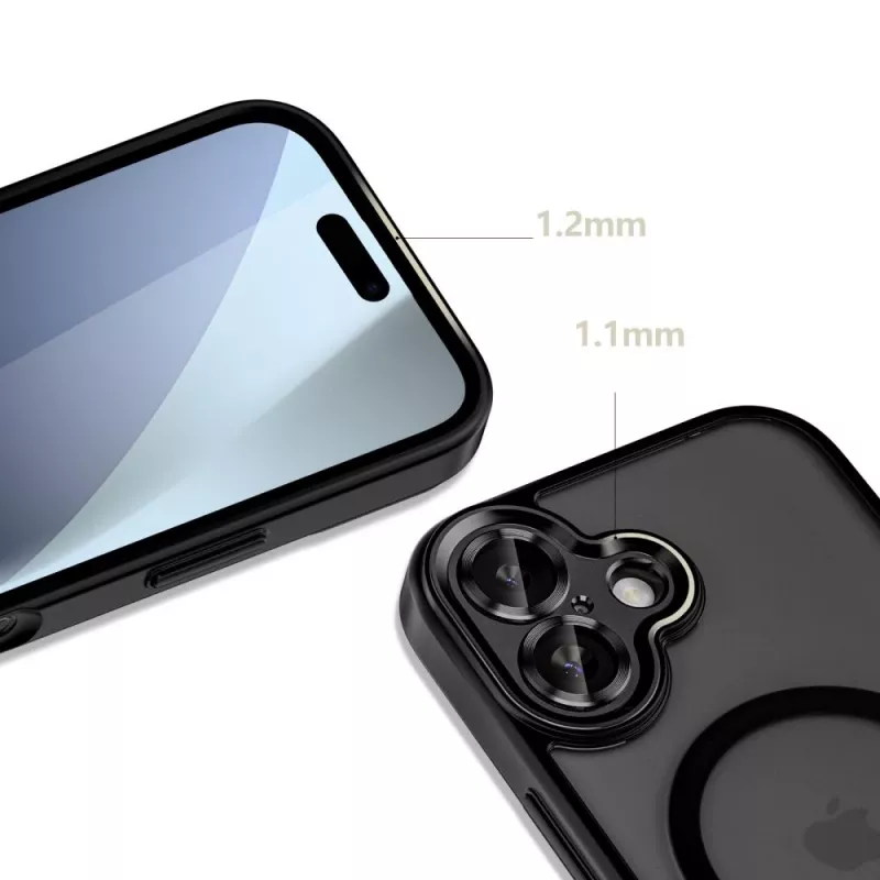 Tech-Protect Magcam custodia MagSafe per iPhone 17 nero opaco