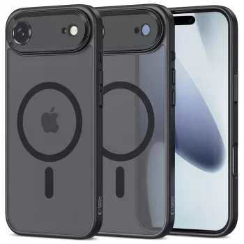 Tech-Protect Magcam cover posteriore MagSafe per iPhone 17 Air nero opaco