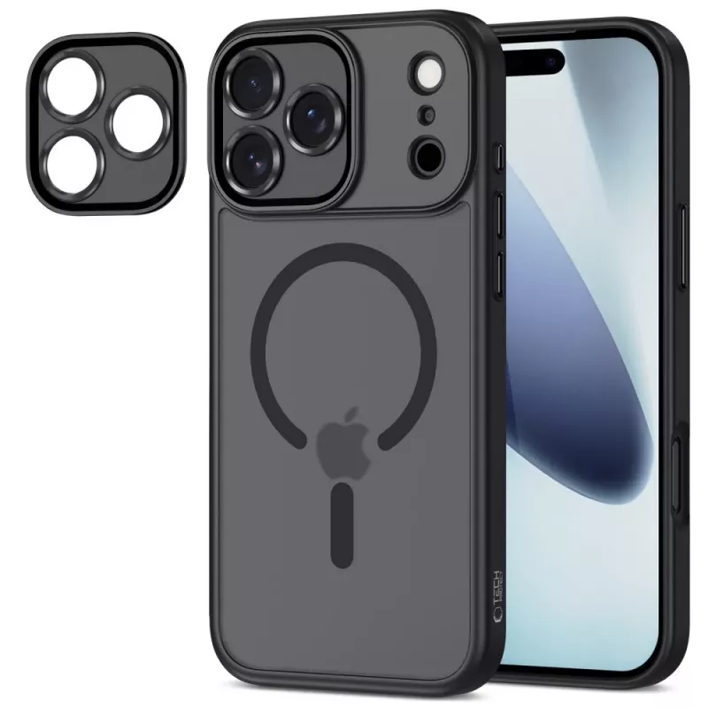 Tech-Protect Magcam cover posteriore MagSafe per iPhone 17 Pro nero opaco