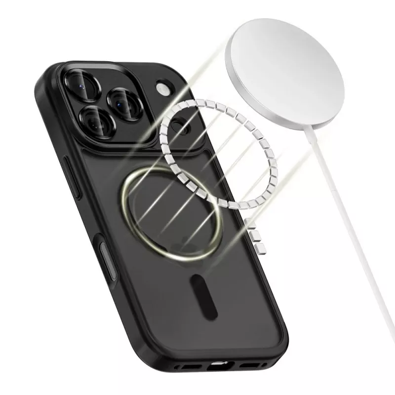 Tech-Protect Magcam cover posteriore MagSafe per iPhone 17 Pro nero opaco