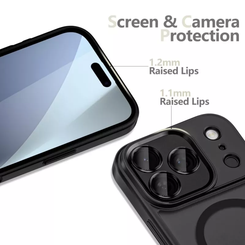 Tech-Protect Magcam cover posteriore MagSafe per iPhone 17 Pro nero opaco