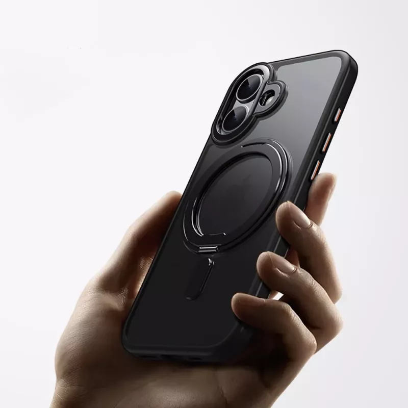 TECH-PROTECT MAGRING anello supporto e stand MagSafe per iPhone 17 - nero