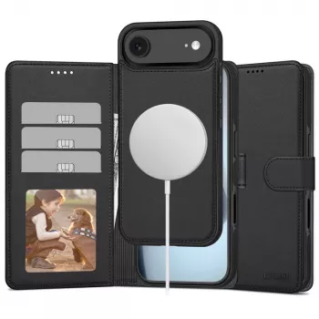 Tech-Protect Wallet MagSafe per iPhone 17 Air nero opaco