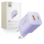 TECH-PROTECT NCM33 caricabatterie da rete 2 porte PD 33W / QC3.0 lilla
