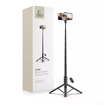 Tech-Protect L09S selfie stick e treppiede nero