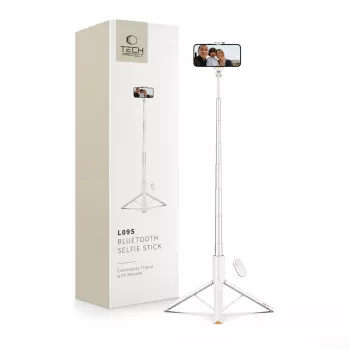 Tech-Protect L09S selfie stick e treppiede bianco
