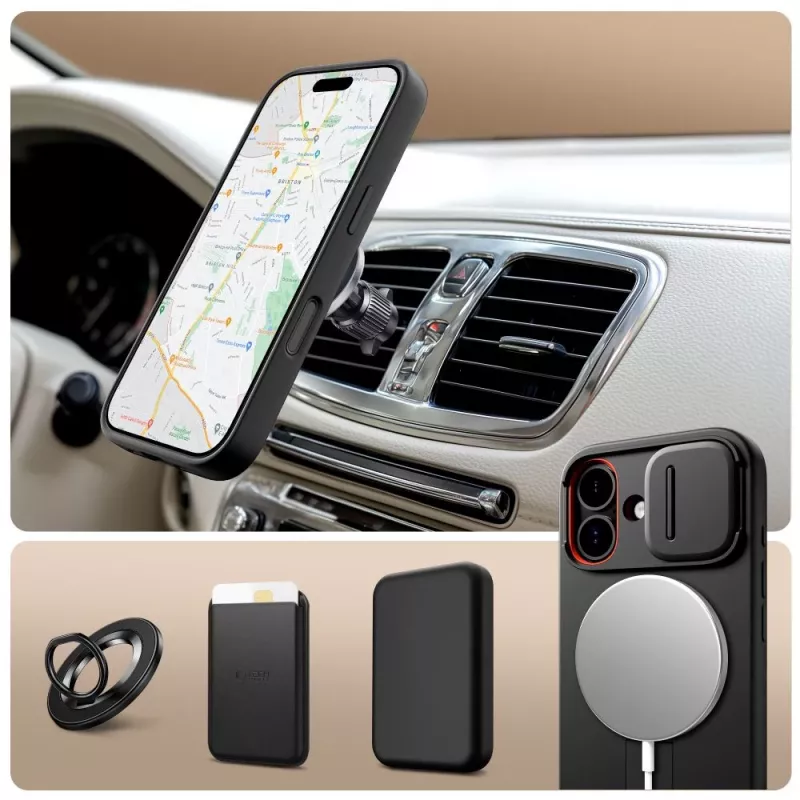 TECH-PROTECT KEVLAR AURA MAGSAFE IPHONE 17 NERO