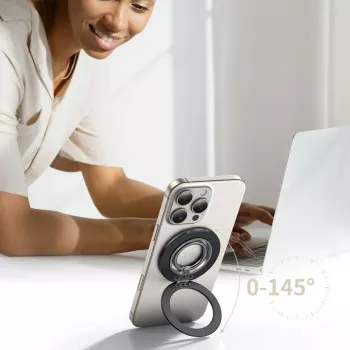 TECH-PROTECT MMR600 Magnetic MagSafe Phone Ring nero satinato