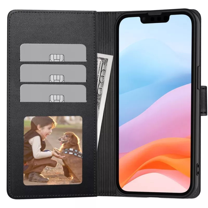 Tech-Protect Wallet Case per Xiaomi Redmi 15 4G / 5G, nero