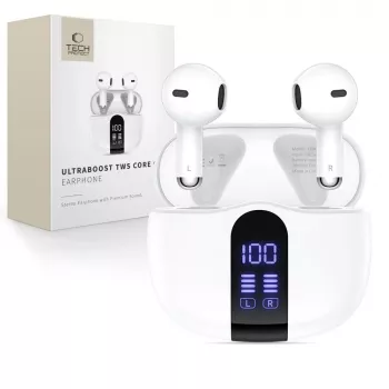 TECH-PROTECT ULTRABOOST TWS Earphone Core G2 bianco