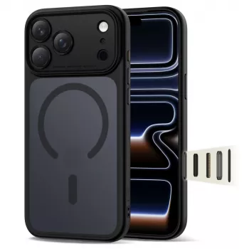 TECH-PROTECT MagPeak MagSafe Case per iPhone 17 Pro Max, nero opaco