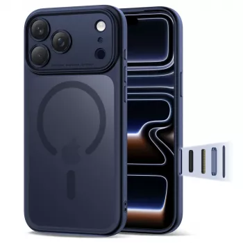 TECH-PROTECT MAGPEAK MAGSAFE CC IPHONE 17 PRO NERO OPACO DEEP BLUE