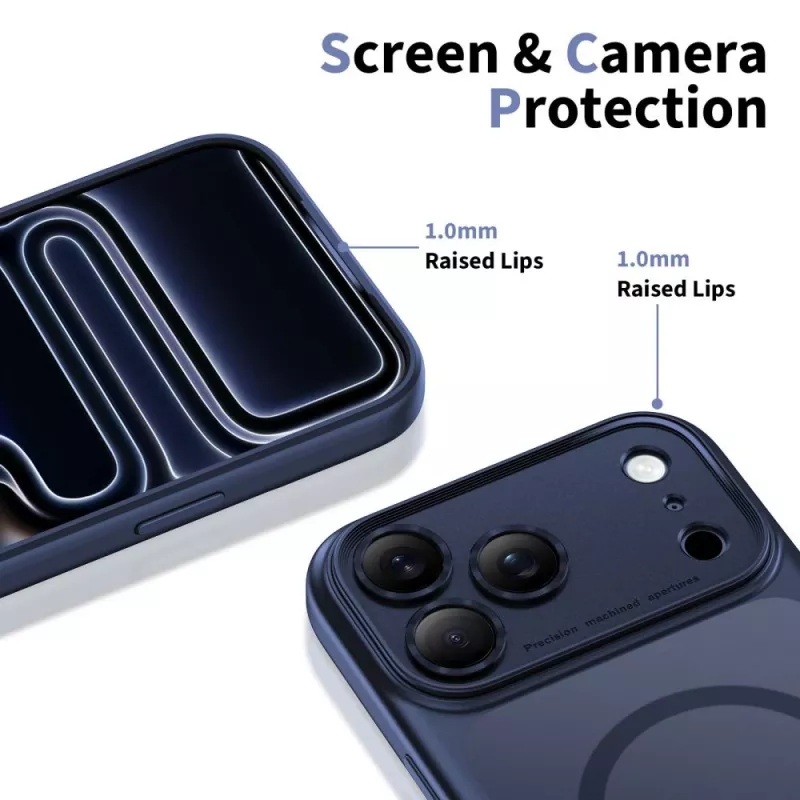 TECH-PROTECT MAGPEAK MAGSAFE CC IPHONE 17 PRO NERO OPACO DEEP BLUE