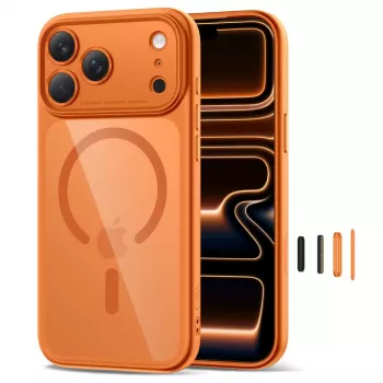 TECH-PROTECT MAGPEAK MAGSAFE CC IPHONE 17 PRO COSMIC ORANGE/trasparente