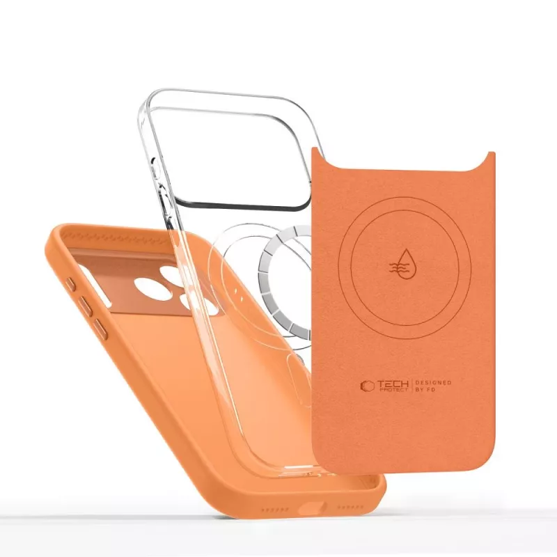 TECH-PROTECT UNIQ MagSafe Cover iPhone 17 Pro Max arancione cosmic