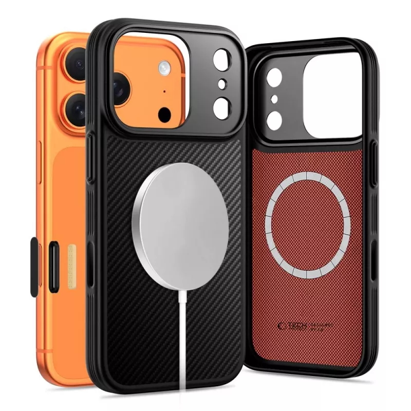 TECH-PROTECT KEVLAR ARAMID CC MAGSAFE IPHONE 17 PRO NERO