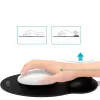 TECH-PROTECT A200 Tappetino mouse con poggiapolsi in gel 25 x 22,5 cm nero