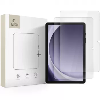 TECH-PROTECT Glass Fit+ Vetro temperato protezione schermo 2 pezzi per Samsung Galaxy Tab A9+ / A11+ Plus 11,0 pollici (SM-X210/X215/X216/X230/X235/X236) trasparente