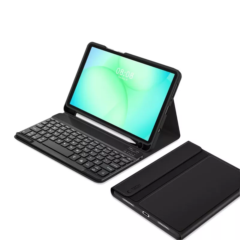 Tech-Protect SC PEN + KB Case per Samsung Galaxy Tab A9 / A11 8,7 pollici X110 / X115 / X133 / X135, nero
