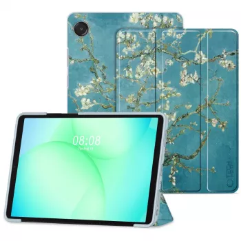 Tech-Protect Smart Case per Samsung Galaxy Tab A9+/A11+ - motivo fiori di ciliegio Sakura