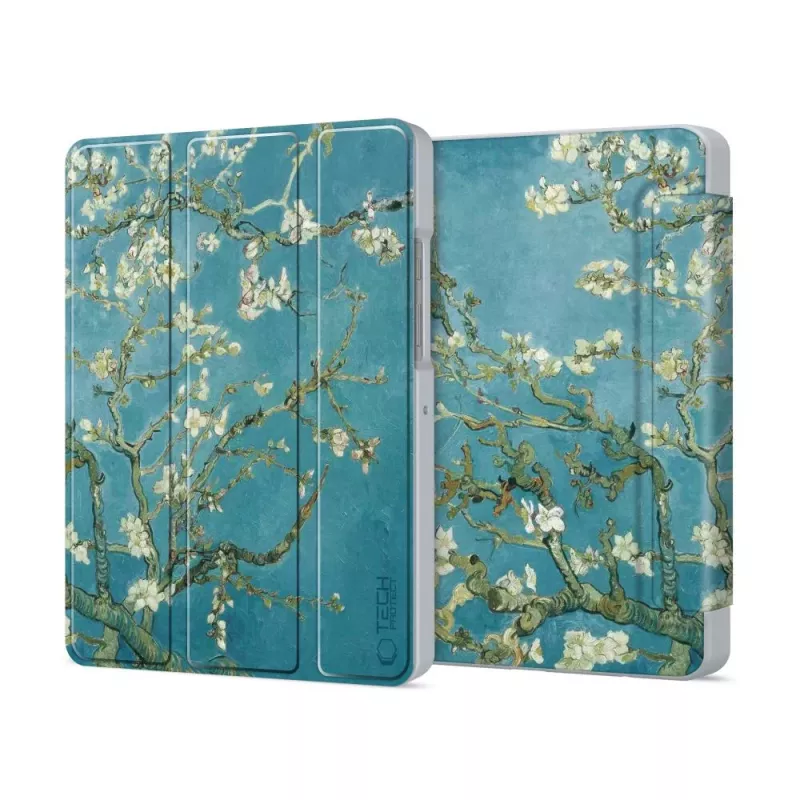 Tech-Protect Smart Case per Samsung Galaxy Tab A9+/A11+ - motivo fiori di ciliegio Sakura
