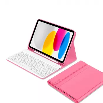 Tech-Protect SC Pen + Keyboard Case per iPad 10,9 pollici (10ª generazione, 2022) / 11 pollici (2025) - magenta