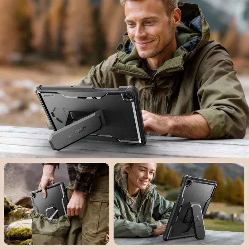 Tech-Protect Kevlar PRO Case per Samsung Galaxy Tab A9+ / A11+ PLUS 11.0 X210/X215/X216/X230/X235/X236 nero