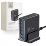 TECH-PROTECT DC160W-GAN Caricabatterie desktop 6 porte PD 160W / QC3.0 nero