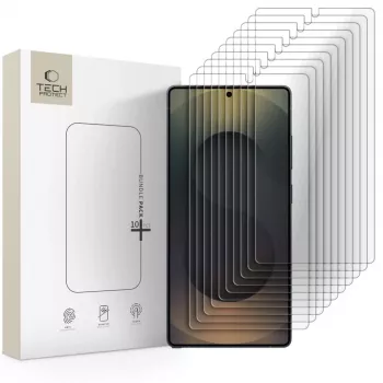 TECH-PROTECT Tempered Glass Screen Protector Bundle 10-Pack per Samsung Galaxy S25 Ultra Clear