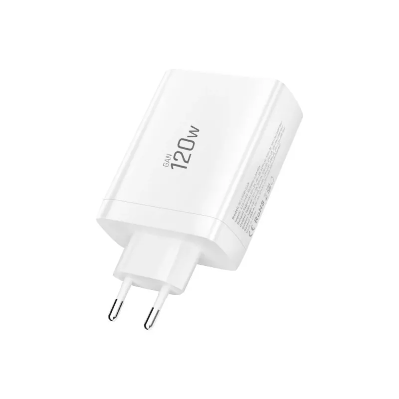 TECH-PROTECT NC120W-GAN caricabatterie da rete 4 porte PD 120W / QC3.0 bianco