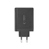 TECH-PROTECT NC120W-GAN caricabatterie da rete 4 porte PD 120W / QC3.0 nero
