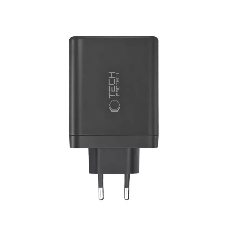 TECH-PROTECT NC140W-GAN caricabatterie da rete 4 porte PD 140W / QC3.0 nero