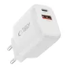 TECH-PROTECT NCA45W-GAN caricabatterie da rete 2 porte PD 45W / QC3.0 bianco
