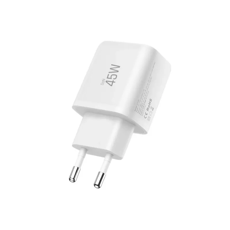 TECH-PROTECT NCA45W-GAN caricabatterie da rete 2 porte PD 45W / QC3.0 bianco