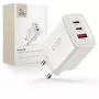 TECH-PROTECT NCA65W-GAN caricabatterie da rete 3 porte PD 65W / QC3.0 bianco