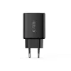 TECH-PROTECT NCA65W-GAN caricabatterie da rete 3 porte PD 65W / QC3.0 nero